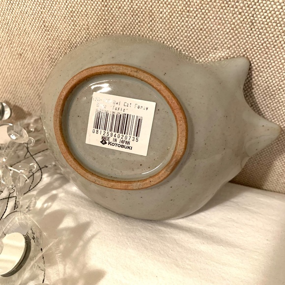 Kotobuki NEW Ceramic Bowl " Tuxie" The Cat Blue - Picture 7 of 9